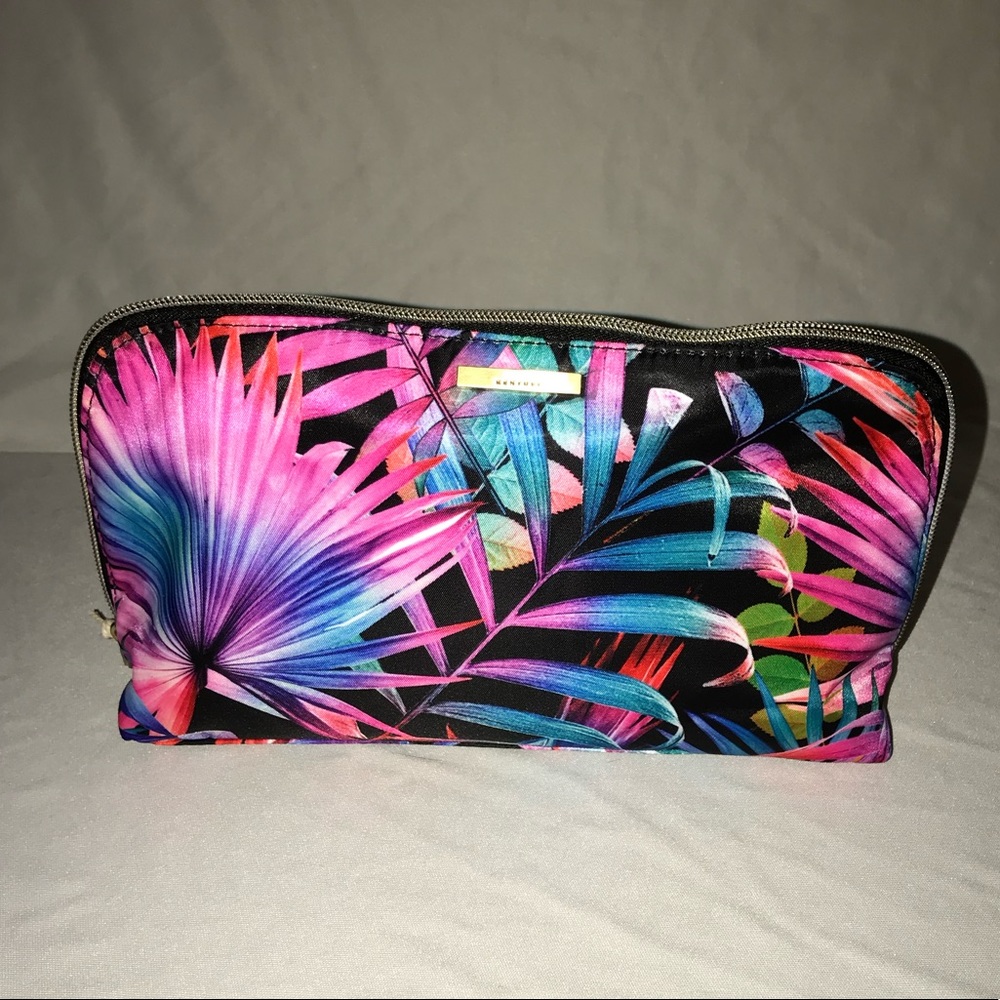 Floral medium size makeup bag